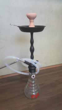 4-Stars Shisha 630D Pulverbeschichtet-black Transparent