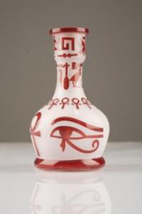 F55H 20 cm Shisha Glas Bowl Isis S red