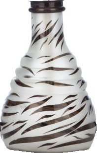 Aladin Evolution Shisha Zebra L Ersatzglas - Ersatzflasche FL433 schwarz