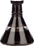 Aladin Evolution Shisha Fata Morgana L Ersatzglas - Ersatzflasche FL461 schwarz