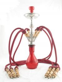 Shisha (Waterpipe) - DIWAN - 6-Hoses red app. 72cm