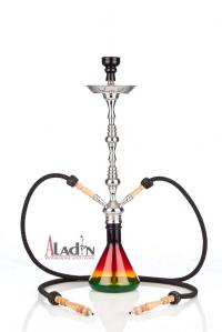 Aladin EVOLUTION Shisha - FATA MORGANA L 2 Schlauch - bunt ca. 68 cm