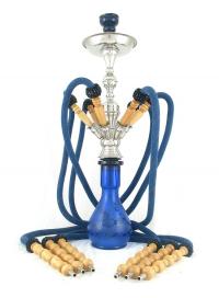 Shisha (Waterpipe) - DIWAN - 6-Hoses blue app. 72cm