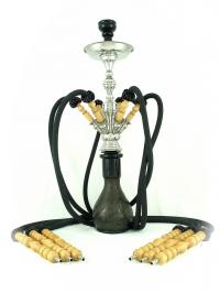 Shisha (Waterpipe) - DIWAN - 6-Hoses black app. 72cm