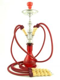 Hookah (Waterpipe) - DIWAN 4- Schlauch - red app. 72cm