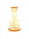 F10B 26cm Calligraphy orange Shisha Bowl