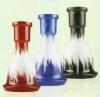 F90B 26 cm Fire black Shisha Glas Bowl
