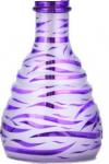 FL433 Aladin Evolution Shisha Zebra L Glass Bowl purple