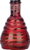 FL433 Aladin Evolution Shisha Zebra L Glass Bowl red-black