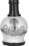FL484 Aladin Evolution Shisha Mask Silver Glass Bowl black