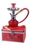 Shisha (Waterpipe) - Q7 with case - red app. 30cm