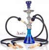 Aladin EVOLUTION Shisha - FATA MORGANA 3 Hose - blue app. 47 cm