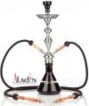 Aladin EVOLUTION Shisha - FATA MORGANA L 2 Hose - black app. 68 cm