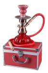 Shisha (Waterpipe) Compact with Case small red