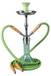2-Hose Shisha PN Nargile 480 FLASH green ca. 48cm