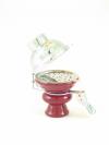 Big tobacco bowl with cover and filter (China) red