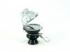 Big tobacco bowl with cover and filter (China) black